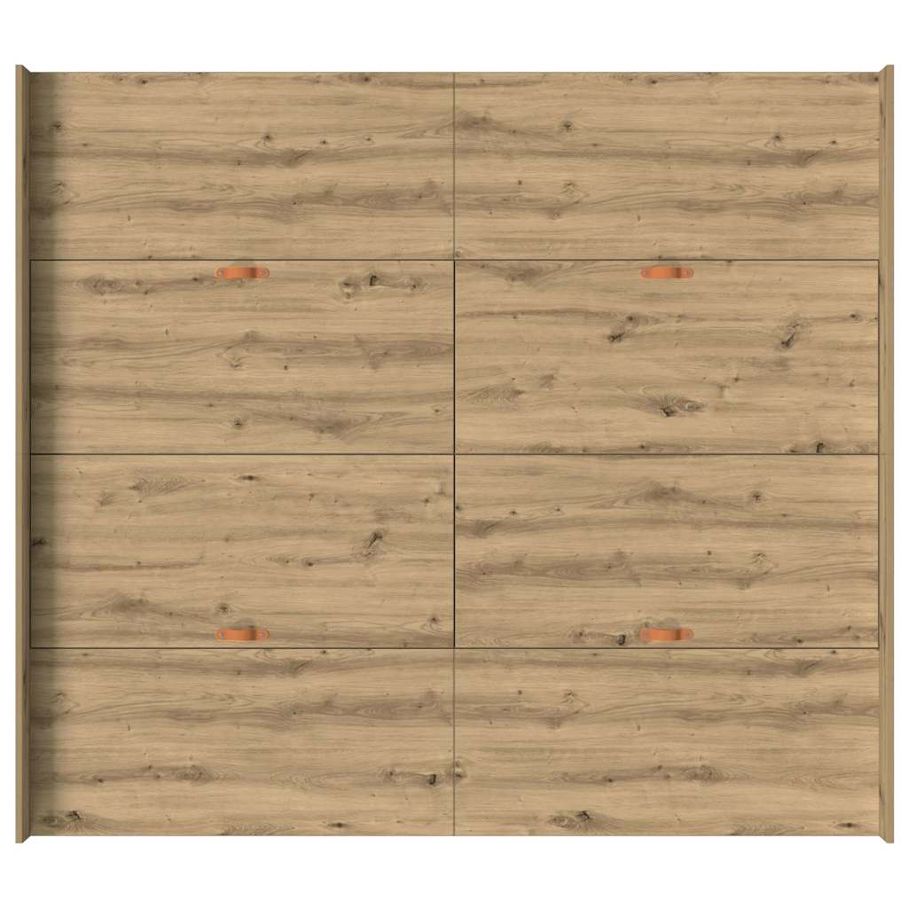 Opbergbedframe met lade artisanaal eikenkleurig 200 x 200 cm