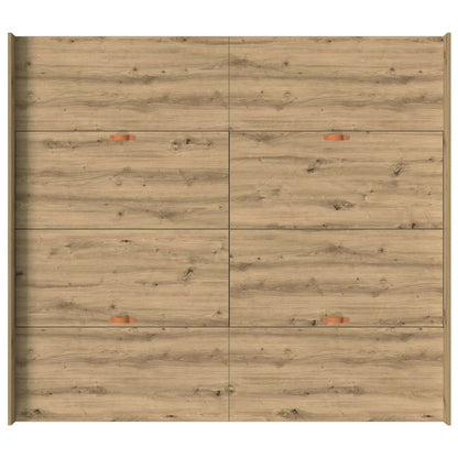 Opbergbedframe met lade artisanaal eikenkleurig 200 x 200 cm