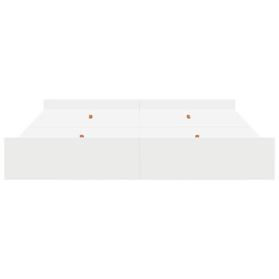 Opbergbedframe Wit 180 x 200 cm Geengineerd hout en Spaanplaat