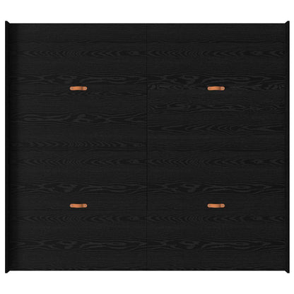 Opbergbedframe met lade met hoofdeinde met opslag Zwart eiken 180 x 200 cm