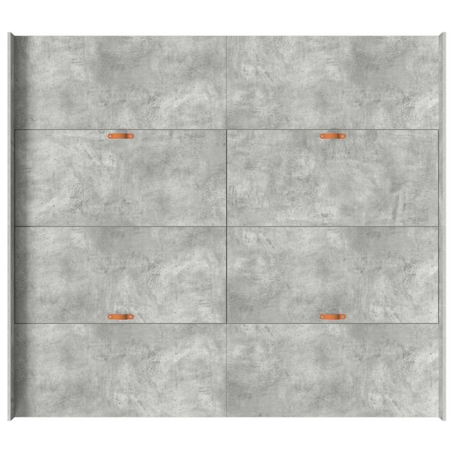 Opbergbedframe met lade met hoofdeinde met opslag Betongrijs 180 x 200 cm