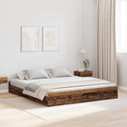 Storage Bed Frame with Drawer Old Wood 180 x 200 cm Engineered Wood