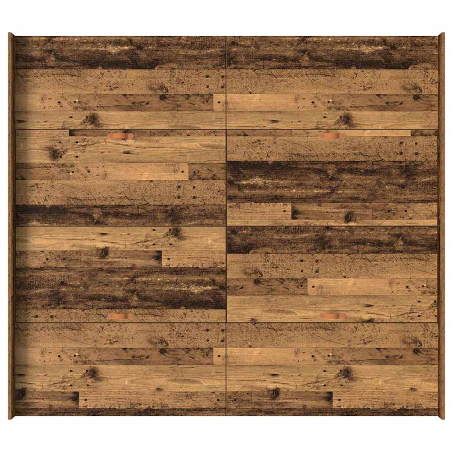 Opbergbedframe met lade met hoofdeinde met opslag Oud hout 180 x 200 cm