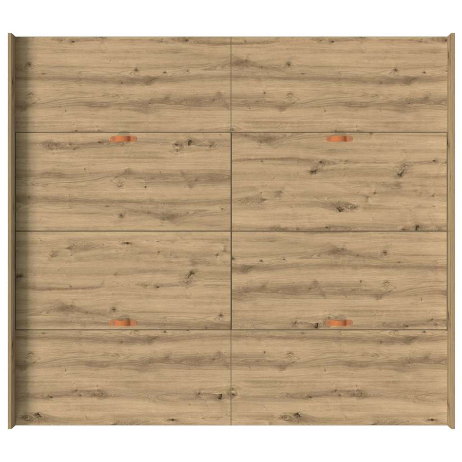 Opbergbedframe met lade artisanaal eikenkleurig 180 x 200 cm