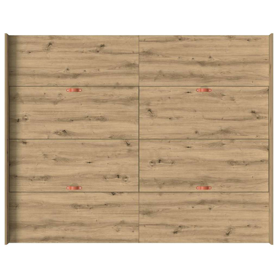 Opbergbedframe met lade artisanaal eikenkleurig 160 x 200 cm