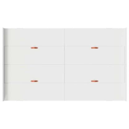 Opbergbedframe met lade met hoofdeinde met opslag Wit 120 x 200 cm Hout