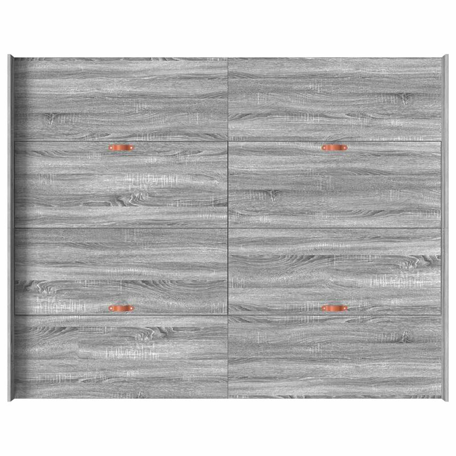Opbergbedframe met lade Grijs sonoma 135 x 190 cm Houtcomposiet