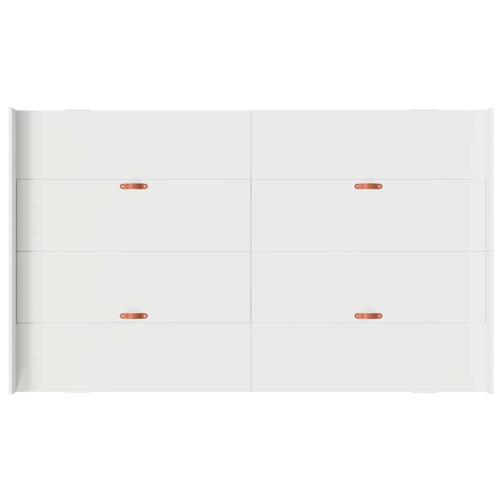 Opbergbedframe met lade Wit 120 x 190 cm Melamine-gecoat hout