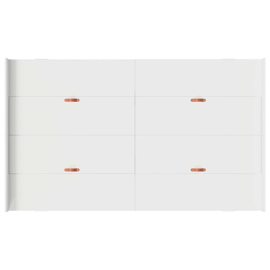 Opbergbedframe met lade Wit 120 x 190 cm Melamine-gecoat hout