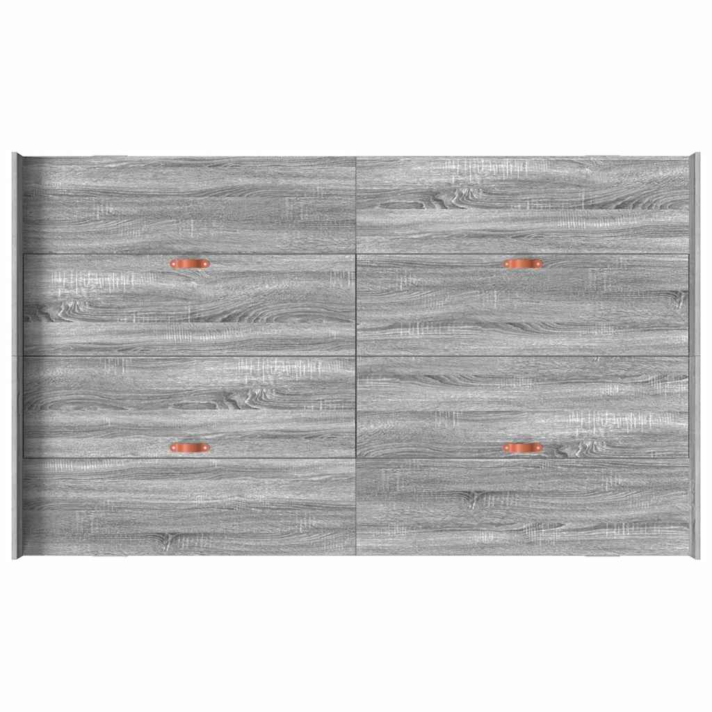 Opslagbed Frame Grijs Sonoma met lade Grijs sonoma 120 x 190 cm