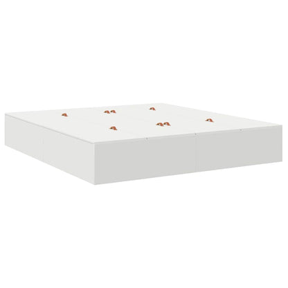 Opbergbedframe met opslag Wit 180 x 200 cm Hout