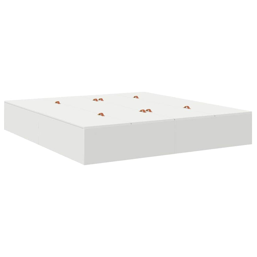 Opbergbedframe met opslag Wit 180 x 200 cm Hout