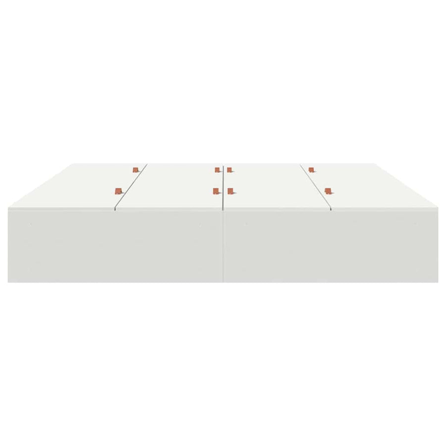 Opbergbedframe met opslag Wit 180 x 200 cm Hout