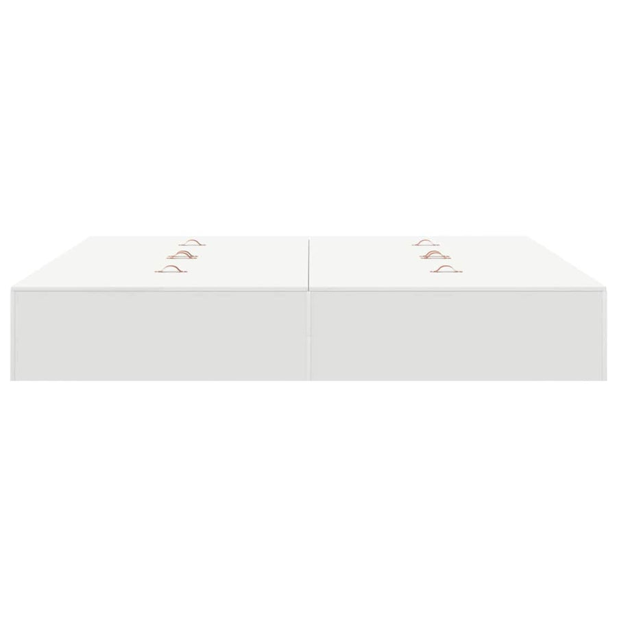 Opbergbedframe met opslag Wit 180 x 200 cm Hout