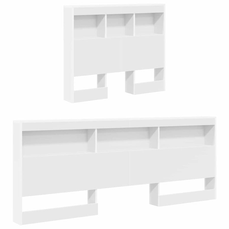 Opberghoofdbord Met Plank Met Hoofdeinde 80 Cm Bewerkt Hout 80 x 200 cm