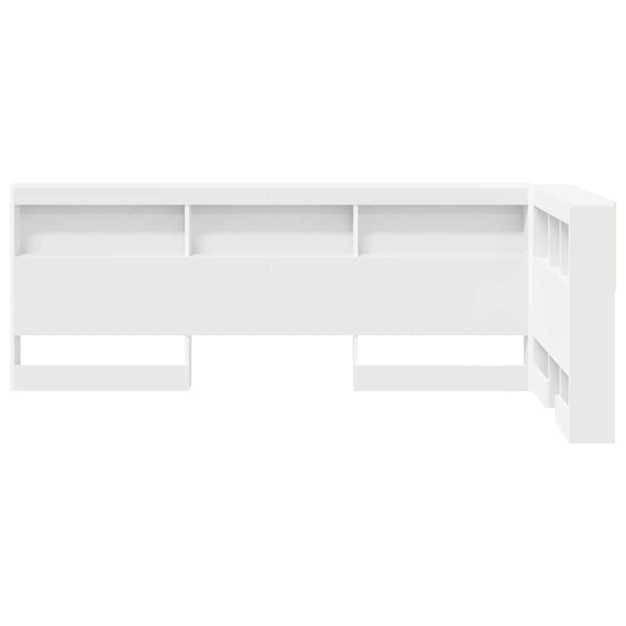 Opberghoofdbord Met Plank Met Hoofdeinde 80 Cm Bewerkt Hout 80 x 200 cm