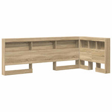 Opberghoofdbord met plank Sonoma Eiken 80 cm Bewerkt hout