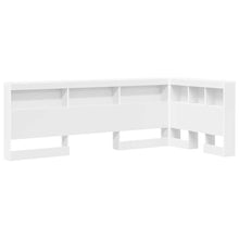 Opberghoofdbord met plank met hoofdeinde met opslag Wit 100 cm MDF