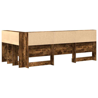 Opberghoofdbord Met Plank 100 Cm Bewerkt Hout 100 x 200 cm