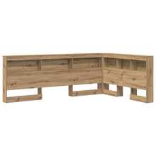 Opberghoofdbord met plank Artisan Eiken 120 cm Bewerkt hout