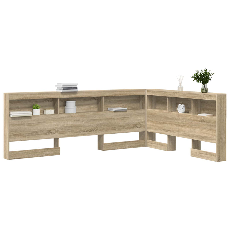 Opberghoofdbord Sonoma Eiken Bewerkt hout