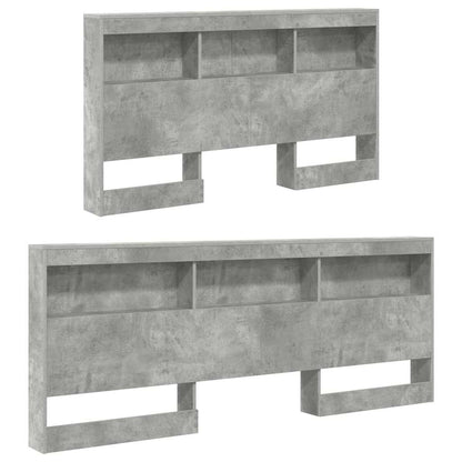 Opberghoofdbord Met Plank 140 Cm Bewerkt Hout 140 x 200 cm