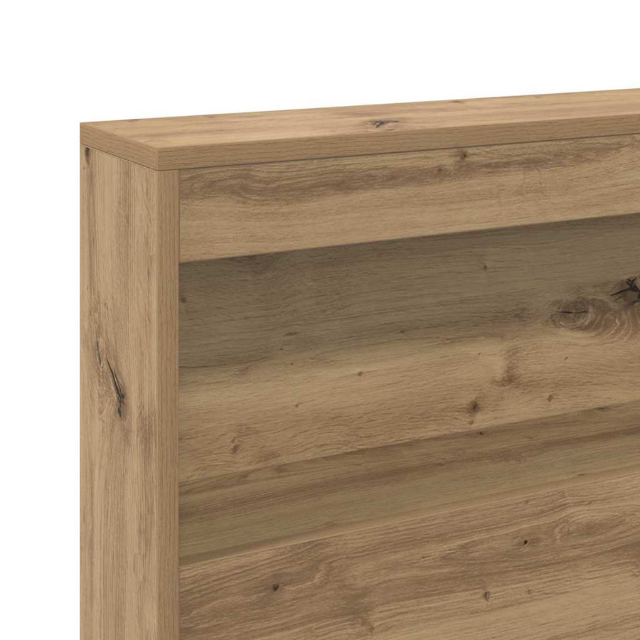 Opberghoofdbord artisanaal eikenkleurig 140 cm Melamine