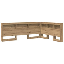 Opberghoofdbord artisanaal eikenkleurig 140 cm Melamine