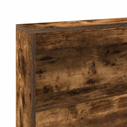 Opberghoofdbord met plank Gerookt eiken 150 cm Bewerkt hout