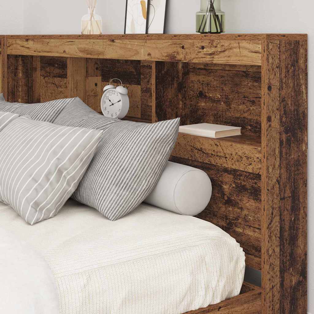 Opberghoofdbord Oud Hout Bewerkt hout