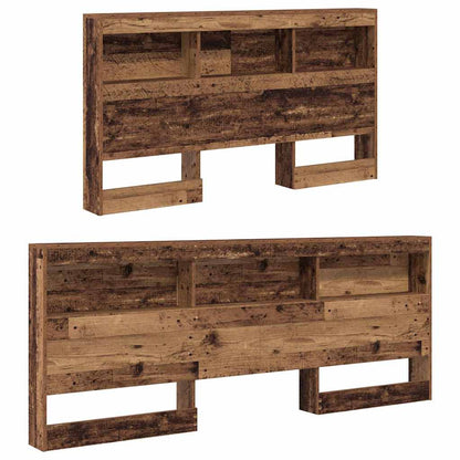 Opberghoofdbord Oud Hout Bewerkt hout