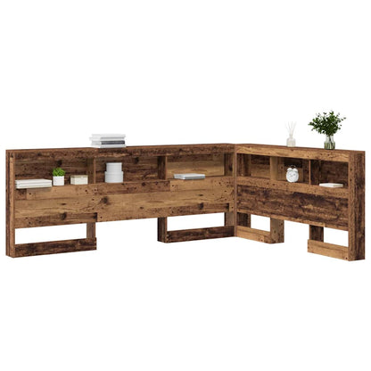 Opberghoofdbord Oud Hout Bewerkt hout