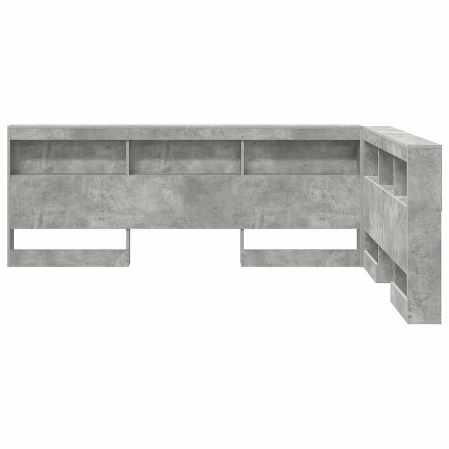Opberghoofdbord Met Plank 160 Cm Bewerkt Hout 160 x 200 cm