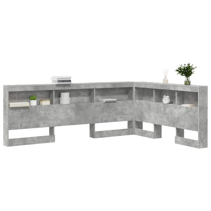 Opberghoofdbord Met Plank 160 Cm Bewerkt Hout 160 x 200 cm