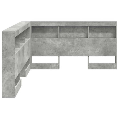 Opberghoofdbord Met Plank 160 Cm Bewerkt Hout 160 x 200 cm