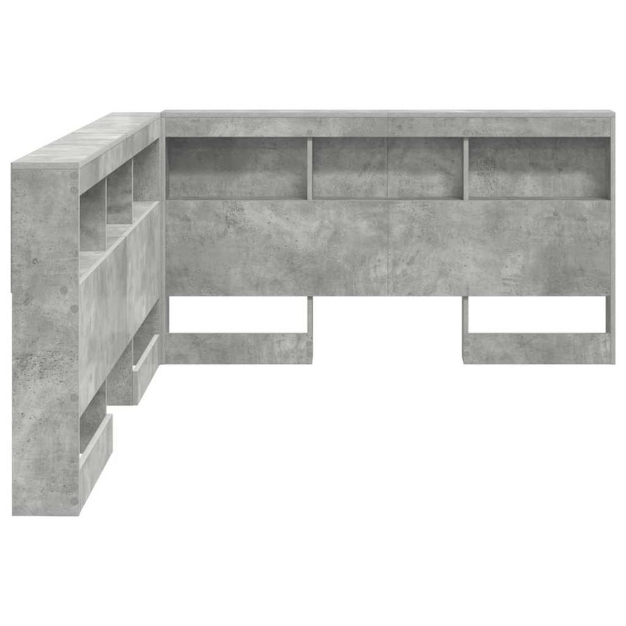 Opberghoofdbord Met Plank 160 Cm Bewerkt Hout 160 x 200 cm