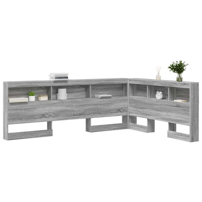 Opberghoofdbord Met Plank 160 Cm Bewerkt Hout 160 x 200 cm