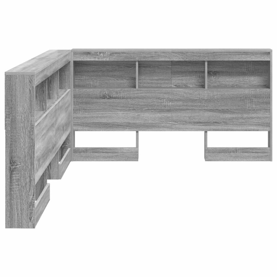 Opberghoofdbord Met Plank 160 Cm Bewerkt Hout 160 x 200 cm