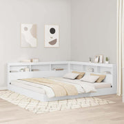Opberghoofdbord 180 cm wit bewerkt hout