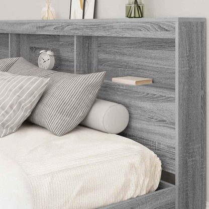 Opberghoofdbord Met Plank 180 Cm Bewerkt Hout 180 x 200 cm