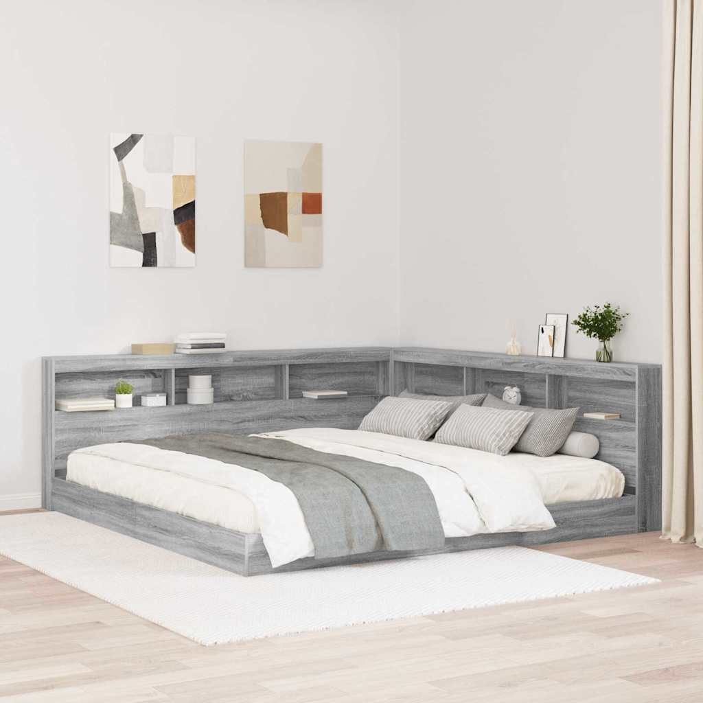 Opberghoofdbord Met Plank 180 Cm Bewerkt Hout 180 x 200 cm