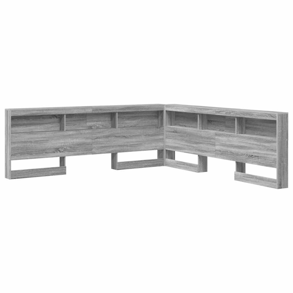 Opberghoofdbord Met Plank 180 Cm Bewerkt Hout 180 x 200 cm