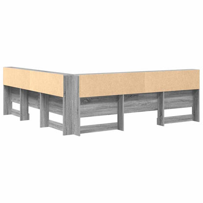 Opberghoofdbord Met Plank 180 Cm Bewerkt Hout 180 x 200 cm