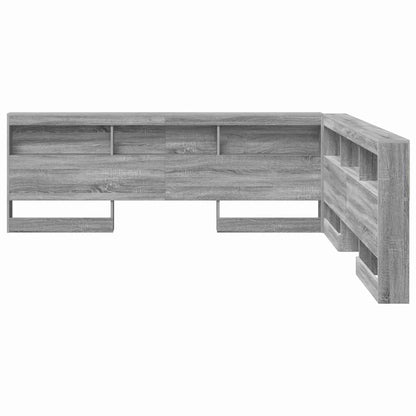 Opberghoofdbord Met Plank 180 Cm Bewerkt Hout 180 x 200 cm