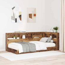 Opberghoofdbord met plank met hoofdeinde met opslag Oud hout 90 cm Bewerkt hout