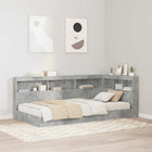 Storage Headboard With Shelf Concrete Grey 75 Cm Engineered Wood 75 x 190 cm