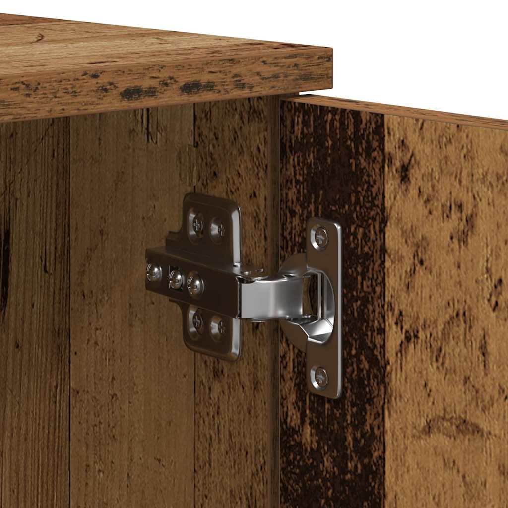 | Opbergbedframe | met opslag Oud Hout 80 cm Bewerkt hout
