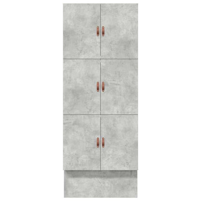 Opbergbedframe met lade Beton Grijs 90 cm Bewerkt hout