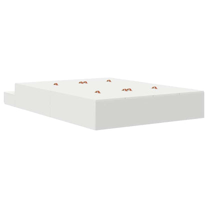 Opbergbedframe met lade met opslag Wit 160 cm Bewerkt hout
