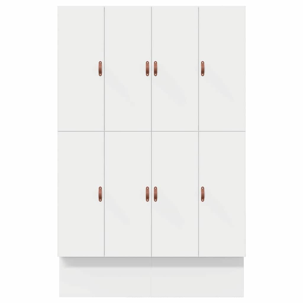 Opbergbedframe met lade met opslag Wit 160 cm Bewerkt hout